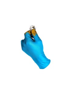 GUANTES NITRILO GRIPPAZ AZUL JUBA 580BL