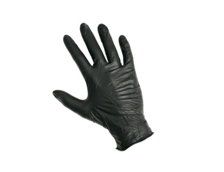 GUANTES DESECHABLES DE NITRILO NEGRO 0,12 MM JUBA 570NR