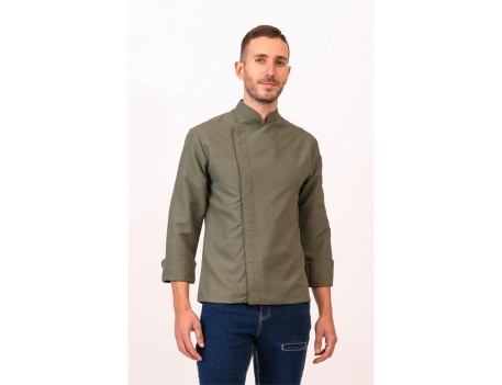 CHAQUETA M/L COCINA VERDE CAQUI TALLA S