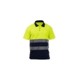 POLO ALTA VISIBILIDAD MANGA CORTA AMARILLO NAVY