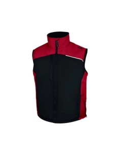 CHALECO ACOLCHADO FIDJI2 NEGRO-ROJO DELTAPLUS