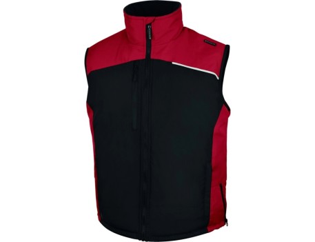 CHALECO ACOLCHADO FIDJI2 NEGRO-ROJO DELTAPLUS