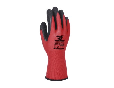 GUANTE DE POLIESTER CON RECUBRIMIENTO DE LATEX 3L