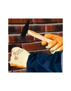 GUANTE LATEX RUGOSO 700 NARANJA 2
