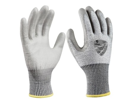 GUANTE ANTICORTE HDPE/POLIUR. 550 GRIS