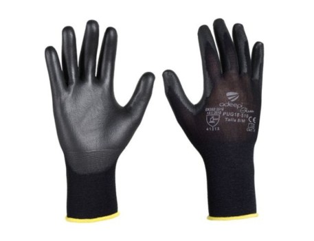 GUANTE NYLON PU ULTRAFINO NEGRO RESISTENTE