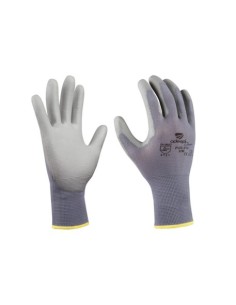 GUANTE NYLON POLIURETANO 510 GRIS PARES ADEEPI