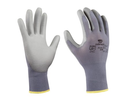 GUANTE NYLON POLIURETANO 510 GRIS PARES ADEEPI