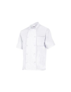 CHAQUETA DE COCINERO MANGA CORTA VELILLA