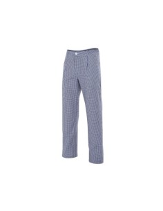 PANTALÓN COCINERO CUADROS AZUL MARINO VELILLA