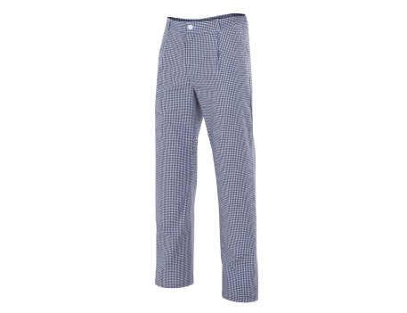 PANTALÓN COCINERO CUADROS AZUL MARINO VELILLA