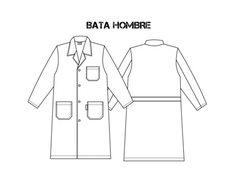BATA SEÑORITA BOTÓN VISTO BLANCO