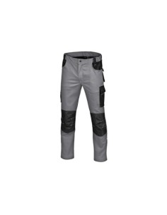 PANTALÓN STRETCH-PRO GRIS/NEGRO ADEEPI