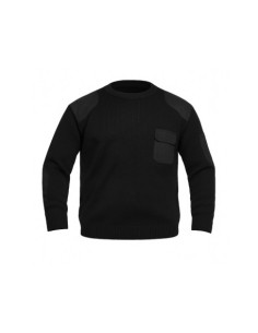 JERSEY CUELLO REDONDO POLIÉSTER NEGRO
