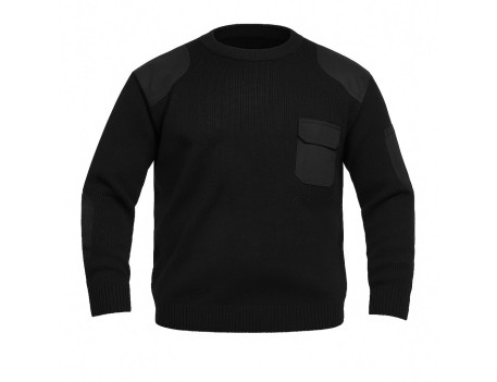JERSEY CUELLO REDONDO POLIÉSTER NEGRO