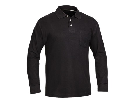 POLO PIQUET TERMORREGULADOR M/L NEGRO ADEEPI