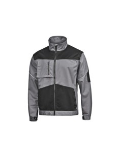 CAZADORA STRETCH-PRO GRIS/NEGRO ELASTICA CONFORT