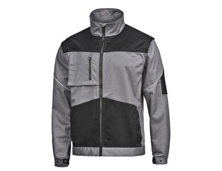 CAZADORA STRETCH-PRO GRIS/NEGRO ELASTICA CONFORT