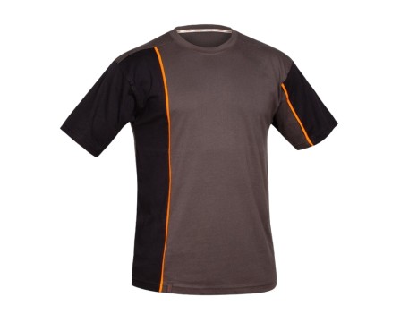 CAMISETA MANGA CORTA FORTE GRIS/NEGRO