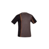 CAMISETA MANGA CORTA FORTE GRIS/NEGRO