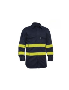 CAMISA IGNÍFUGA SARECO ALTA VISIBILIDAD AZUL