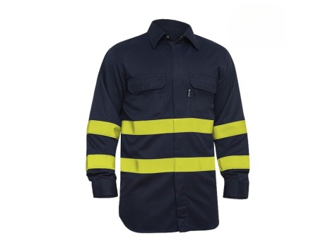 CAMISA IGNÍFUGA SARECO ALTA VISIBILIDAD AZUL
