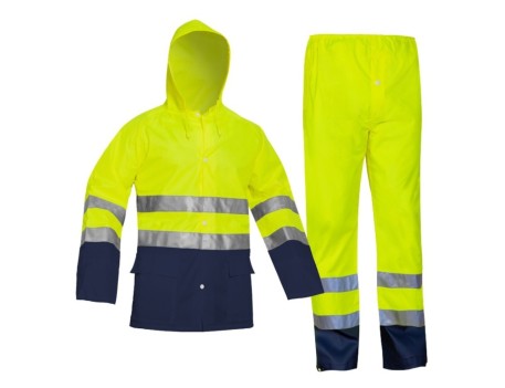 TRAJE AGUA ALTA VISIBILIDAD BICOLOR PU