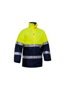 PARKA COMBINADA ALTA VISIBILIDAD AMARILLO MARINO