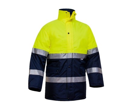 PARKA COMBINADA ALTA VISIBILIDAD AMARILLO MARINO