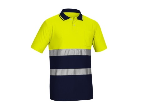POLO MANGA CORTA BIRDEYE AMARILLO/MARINO