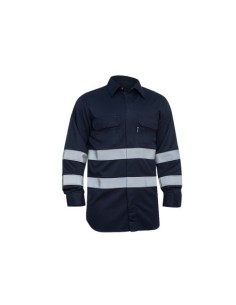 CAMISA IGNÍFUGA SARECO CON BANDAS REFLECTANTES