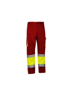 PANTALÓN AV 1050 AMARILLO/ROJO ALTA VISIBILIDAD