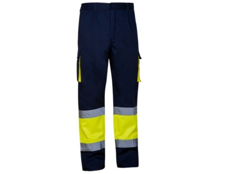 PANTALÓN ALTA VISIBILIDAD AMARILLO/MARINO
