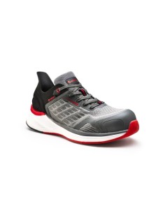 ZAPATO SERVAL NEGRO/GRIS/ROJO SEGURIDAD