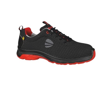 ZAPATO APOLO S3 SRC ESD NEGRO/ROJO