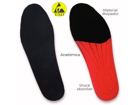ZAPATO APOLO S3 SRC ESD NEGRO/ROJO