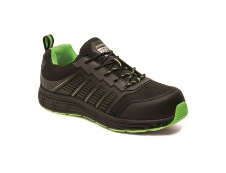 ZAPATO DE SEGURIDAD LEON S1P NEGRO/VERDE