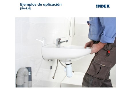 FIJACIÓN LAVABO TUERCA NYLON 10MM X 120MM INDEX