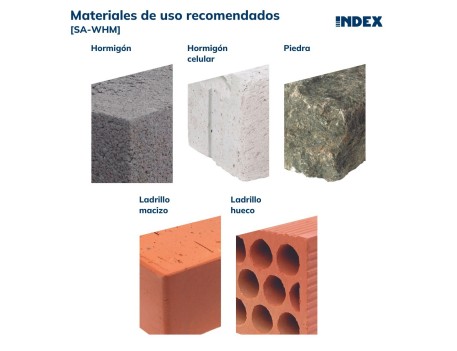 FIJACIÓN HORIZONTAL MULTIPOSICIÓN PARA WC 6X600 INDEX