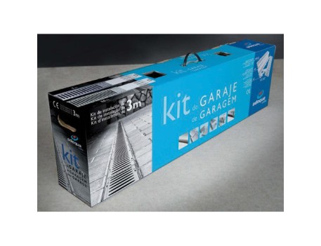 KIT GARAJE 3M CANAL C/REJA POLIPROPILENO K3-130-RP