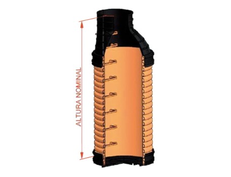 UD POZO REG DN1200 C/BASE 3.0M ADEQUA SN8