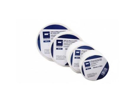 CINTA MALLA FIBRA VIDRIO ADHESIVA 45MM X 45M