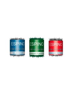 ALAMBRE ESPINO GALVANIZADO 4/1.5/15 250M