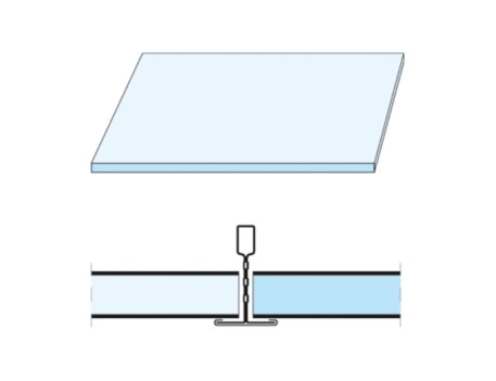 DANOLINE PLAZA R 600X600X10MM T15/T24 KNAUF