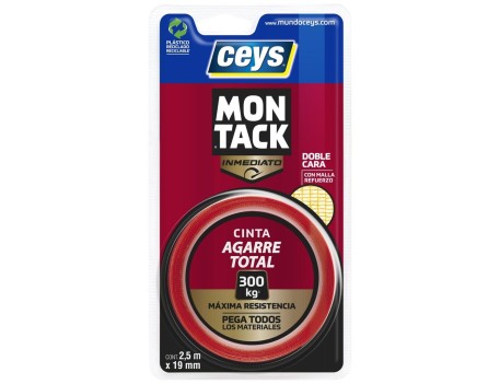 CINTA ADHESIVA MONTACK EXPRESS DOBLE CARA 7,5M X 19MM