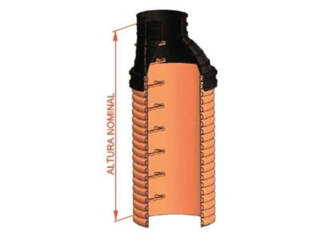 CUERPO POZO CORRUGADO D800 3,2M C/PATE 3,5M ADEQUA