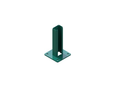 PLACA BASE 118X118X6MM T.TUBO 60X40 VERDE