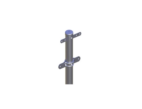 POSTE RECTO MT VERDE CENTRO 48X3000MM INDUSMETAL