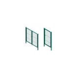PUERTA ABATIBLE 1 HOJA MALLA 1X2M VERDE