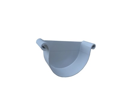 TAPA PIEZA CANALÓN CA-125 GRIS CLARO 130X80MM